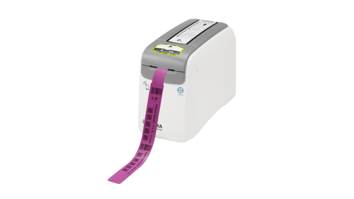 Zebra wristband printer